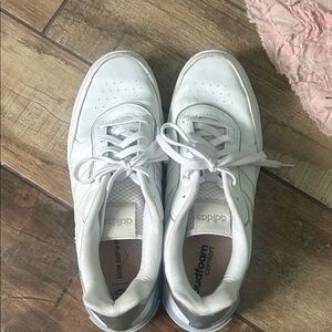 Adidas Light Blue and White Sneakers